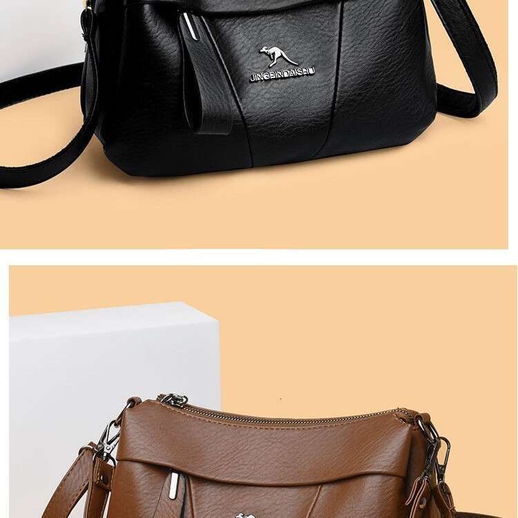 Large Capacity Fashion Single Shoulder Crossbody Textured for Middle-aged Women Commuting Small Square High-end Feel Bag