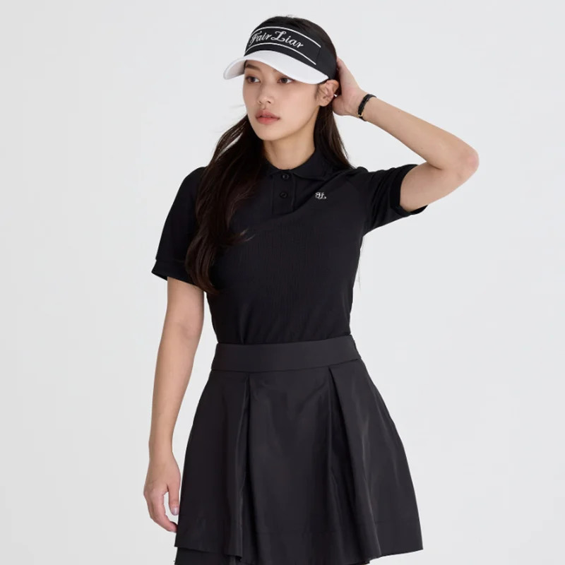 FAIRLIAR Womens Golf Top Fashion Sports Breathable Polo Shirt Skin Friendly Versatile 250604