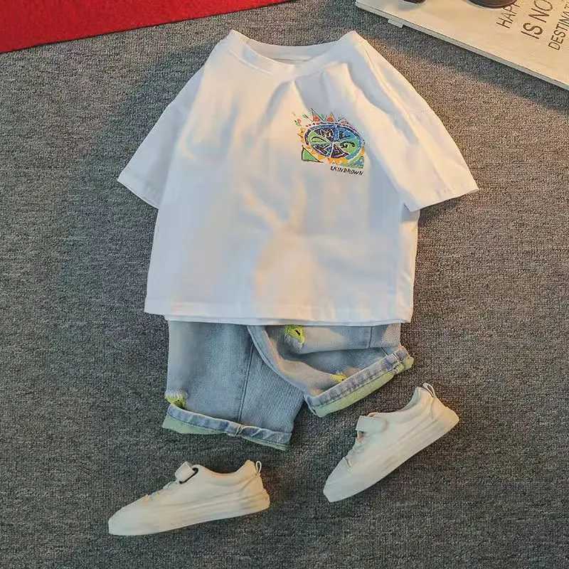 Boy Baby Clothing Sets Short Sleeve Polo-shirt + Shorts middle School Children Kids Suits Boy Summer Boys Casual Summer Clothes R250605