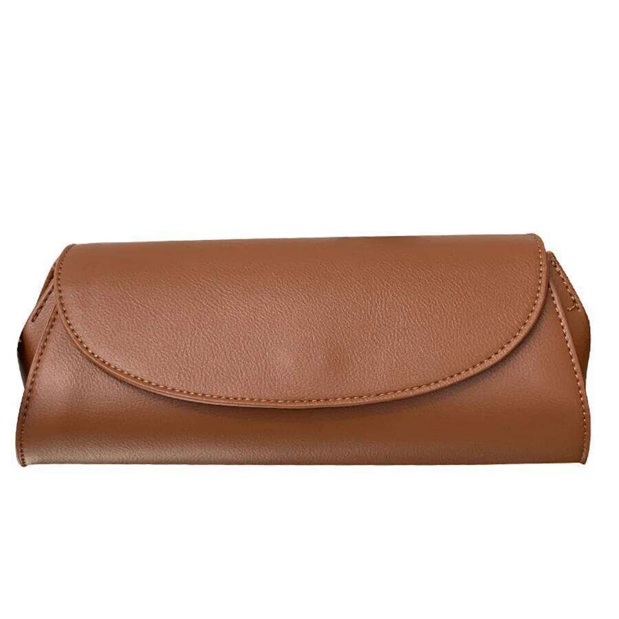 Single shoulder crossbody for women simple casual fashion underarm bag soild color small flap bags pu leather handbags bolsa