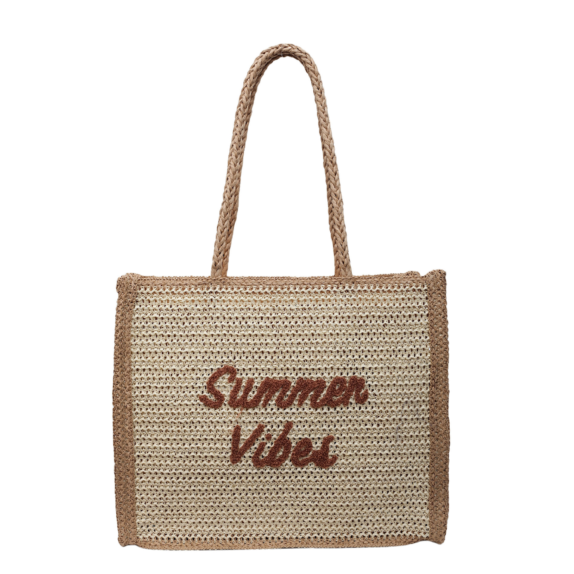 designer Fashion Underarm Straw Bag Fashion Trend Women's Handbag Commuting Travel Versatile Beach Bag Straw Bag