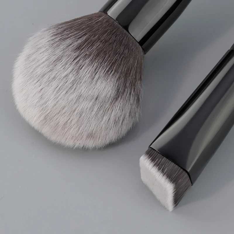 2Full Black Flame Brush Powder Brush Square Powder Foundation Brush Makeup Brush Set B Brush Shading Brush BeautyW250605