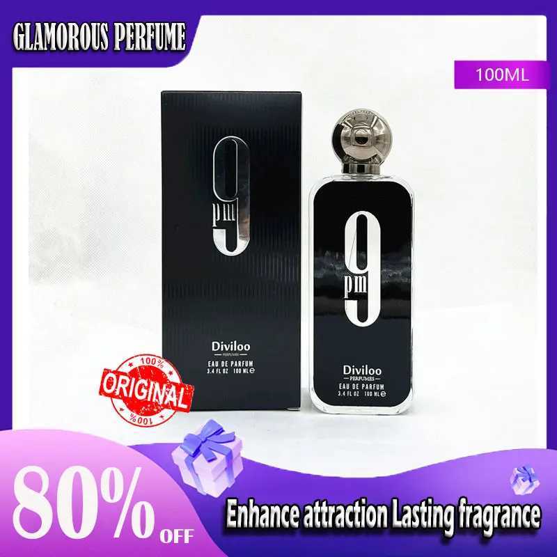 100ML 3.4FL.OZ 9PM Mens Perfume Long Lasting Gourmet Oriental Notes Cologne Eau De Parfum Feronomas Mens Perfume W250605