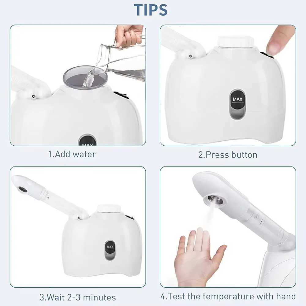 Beauty Skin Care Portable Nebulizer Hot Face Ozone Steam vaporizer Sauna Facial Steamer Humidifier Body Mist Sprayer Machine XJ250607