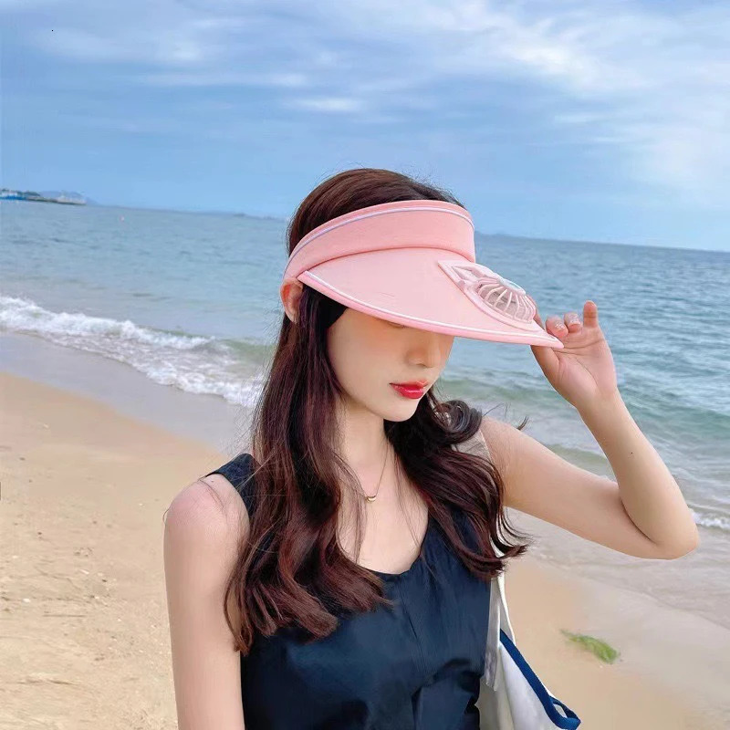 Breathable Cooling Fan Hat Sunscreen Fan Sun Visor Hat Fishing Hat Cooling Peaked Cap Hat Usb Charging Hat Fan For Sport Sunhat 250604