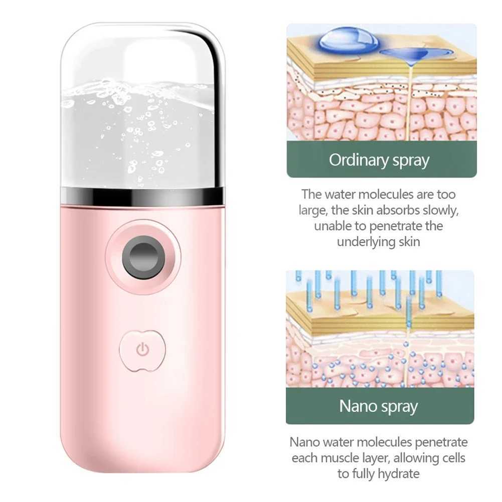 Portable Face Steam Humidifier Nebulizer Beauty Instrument Nano Mist Facial Sprayer for Personal Face Care Protection Tool XJ250607