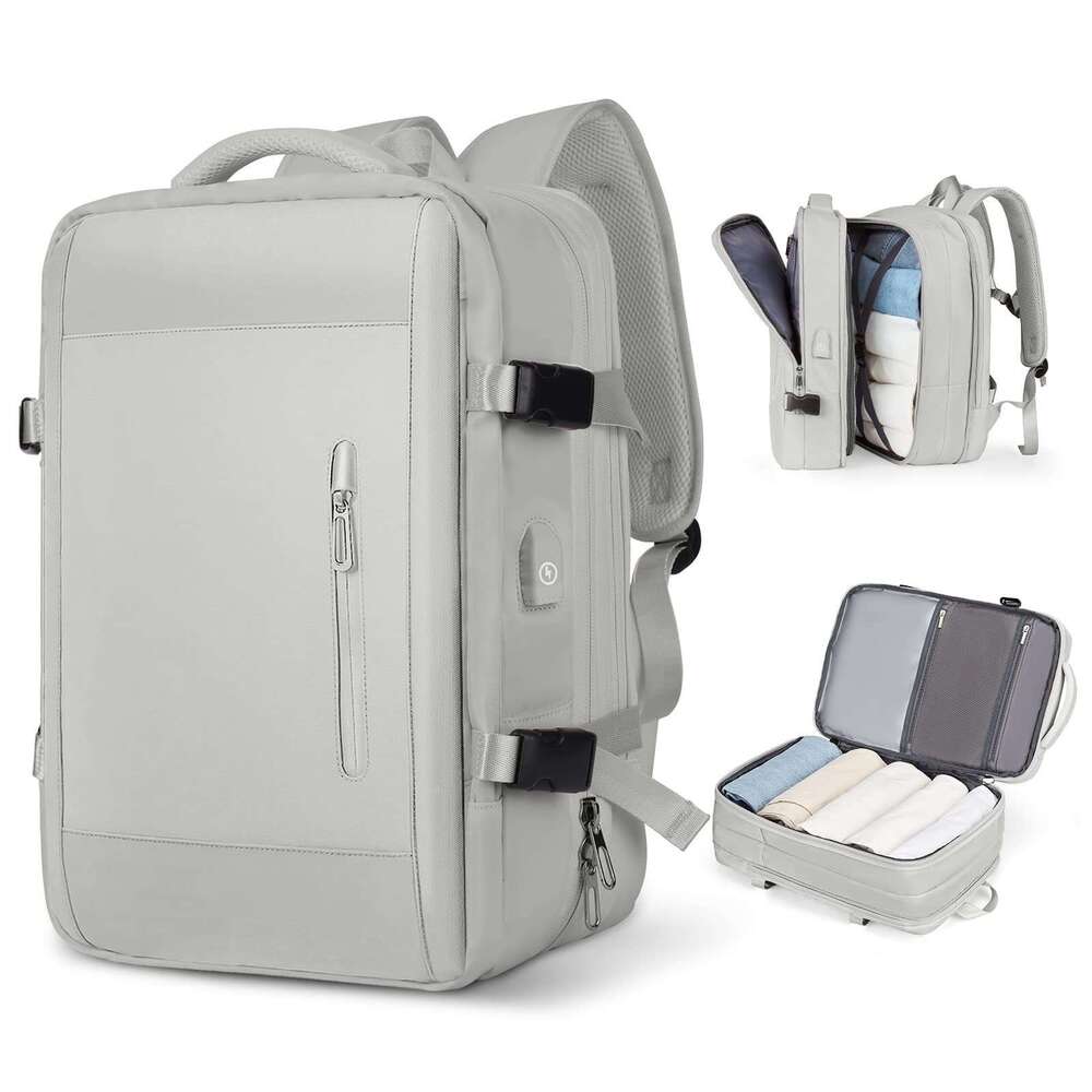 Travel Commuter Laptop Bag USB Charging Notebook Multifunctional Business Trip Expandable Backpack