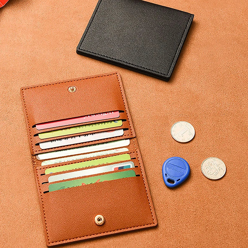 1Pc Card Bag Slim And Compact Bank ID Case Drivers License Wallet Simple Anti Demagnetization Holder 250605