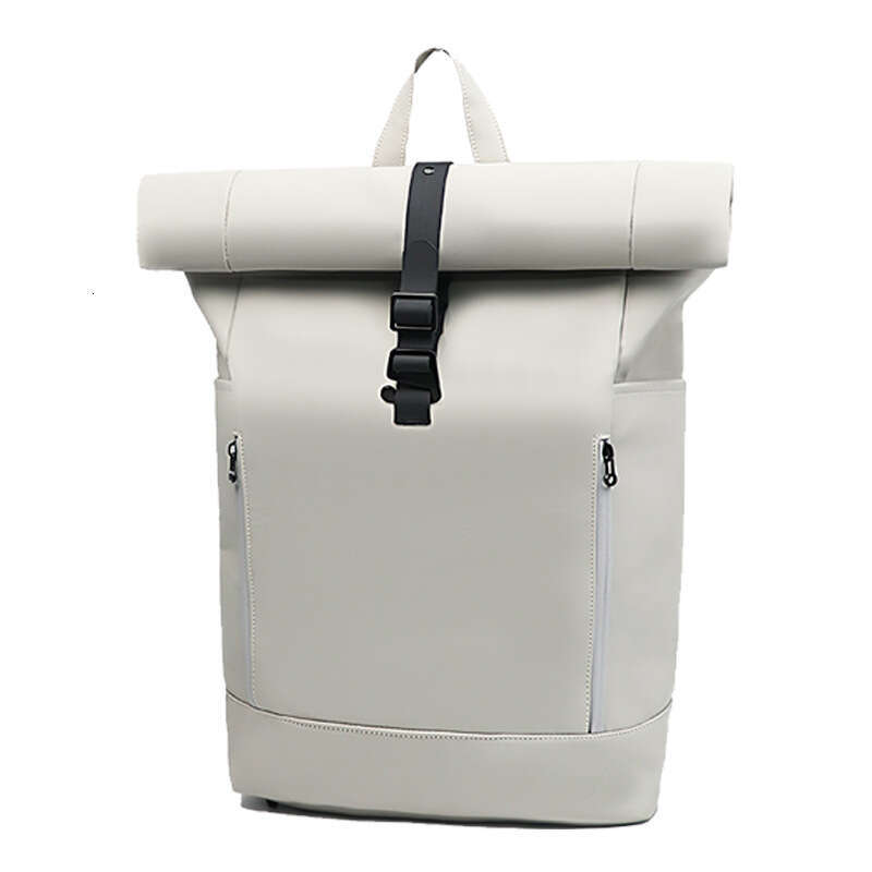 New Men's Roll Top Laptop Business Casual Commuter College Student School Bag Outdoor Travel Backpack