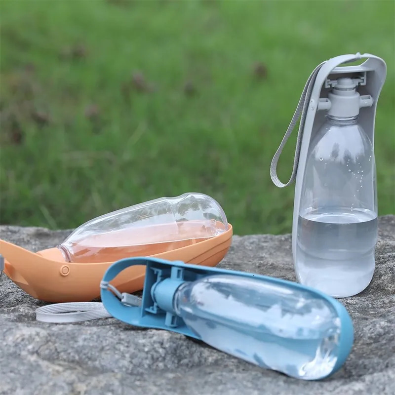 free shipping 500ML Puppy Foldable Water Portable For Drinking Hiking Outdoor Travel Small Medium Big Pet Cat Dog Feeder Bottle 250604