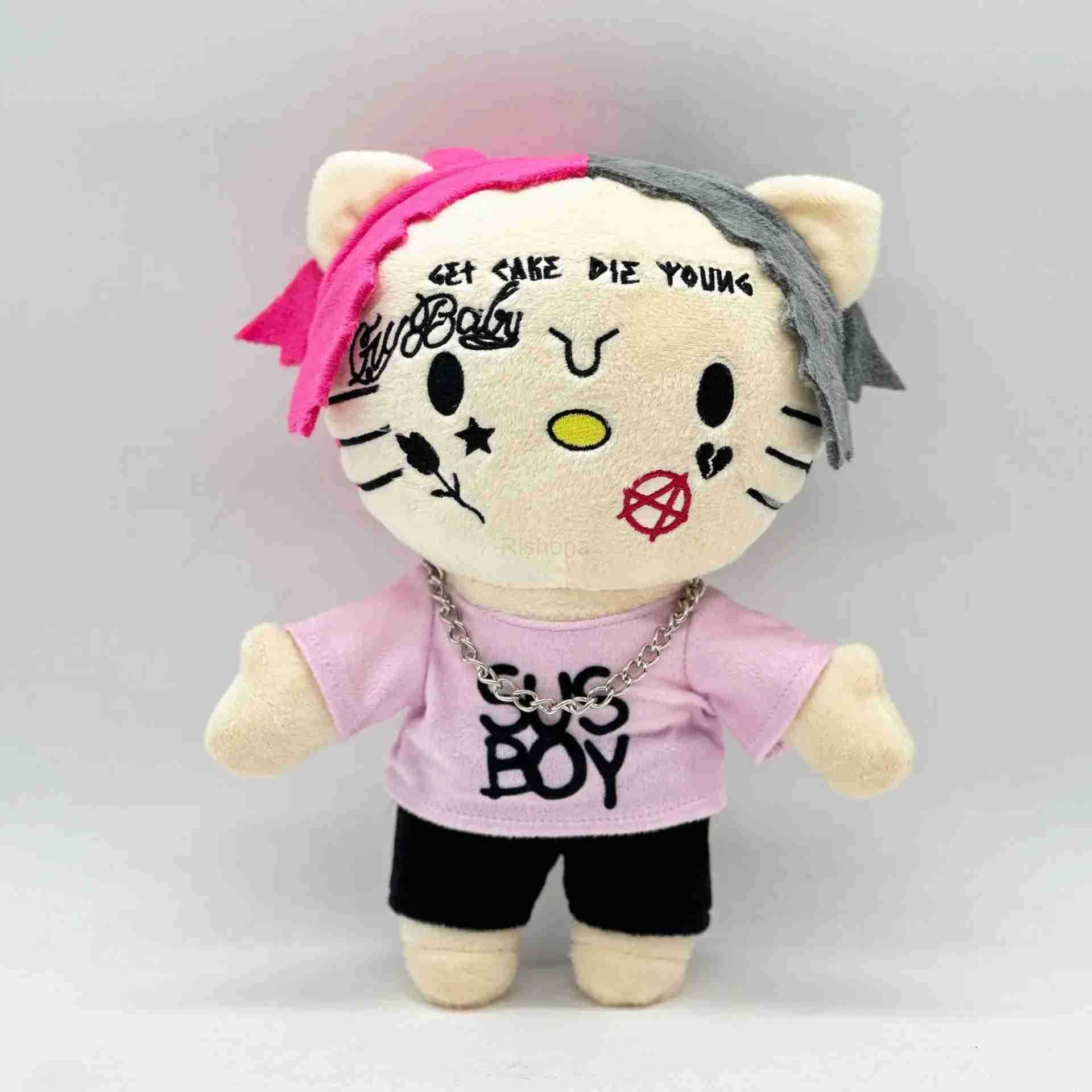 Sanrio Hello Kitty dolls Hello Selena Plush Toys Cute Cartoon Cat Anime Plush Doll Soft Stuffed Dolls Room Decoration Kids Toy gifts X250605