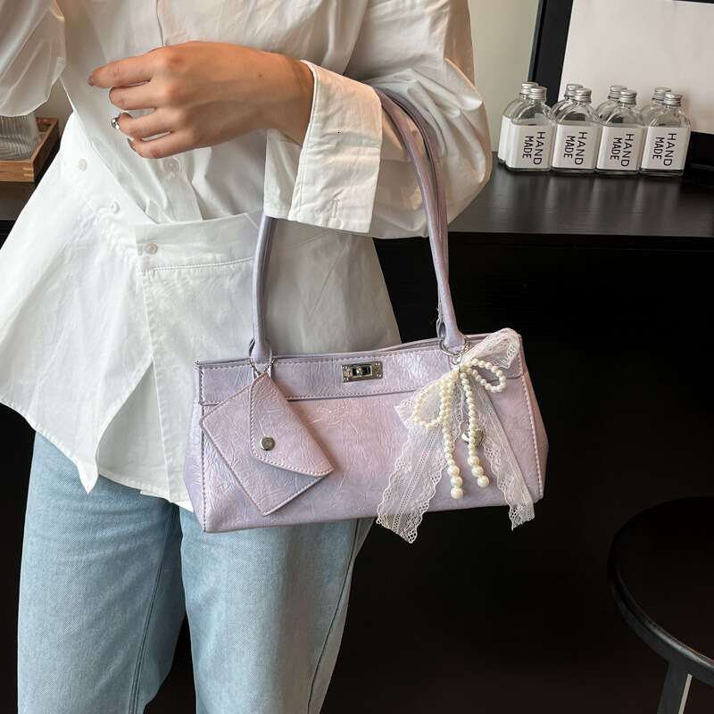 Fashion Handbag Small Square for Women 2025 Summer New Light Luxury Stylish Shoulder Internet Celebrity Trendy Underarm Bag