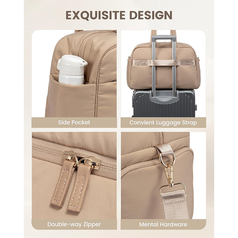 New Duffel Shoe Compartment Gym with Wet Pocket Women's Weekend Travel Bag Waterproof