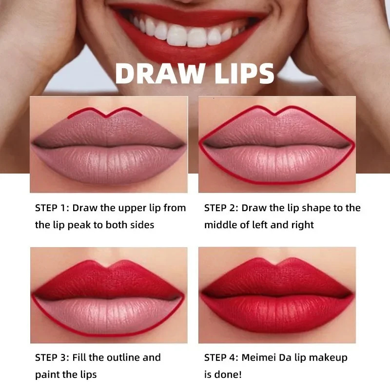 12Colors Highly Pigmented Lip Liner Tattoo Lipstick Peel Off Lip Liner Waterproof Long Lasting Matte Lip Coutour Stain Makeup 250605