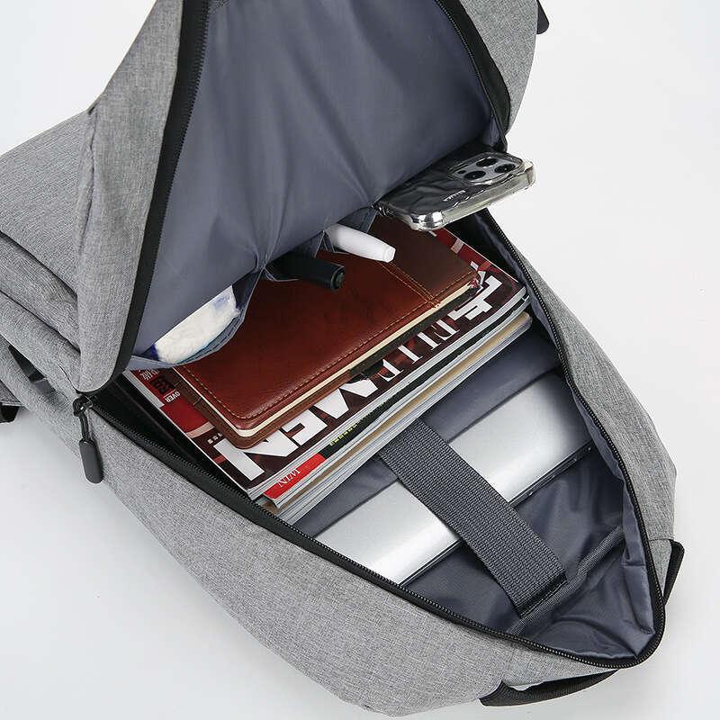 Business for Men with USB Port, Travel Water-Resistant Backpack, Charging Multi-Layer Structure Laptop Backpack