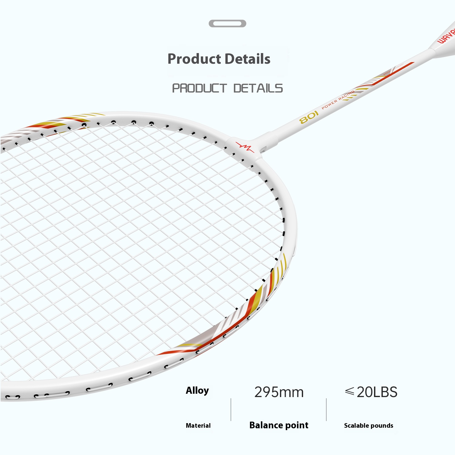 Ultra-Light Alloy Badminton Racket for Beginners Durable Easy-to-Handle Training Gear