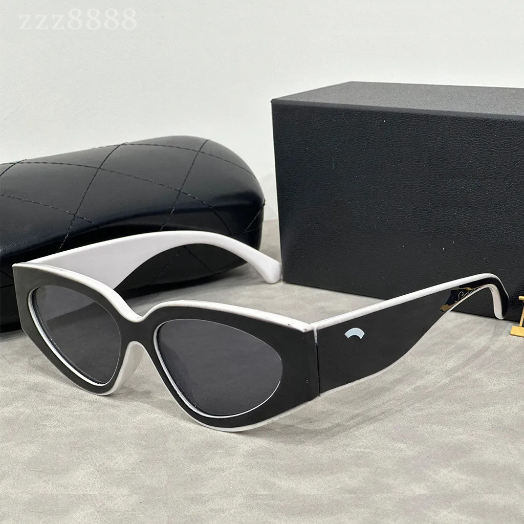 for women color blocking designer sunglasses Cat Eye men trend gift glasses Beach shading UV protection polarized with box good