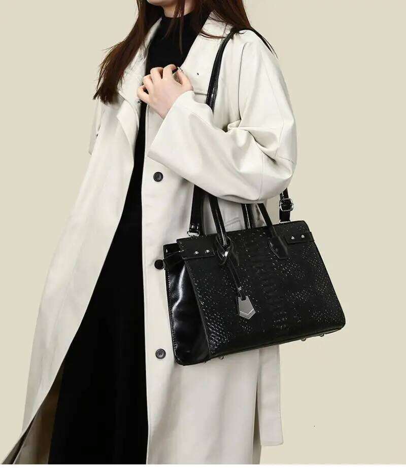 Women's Bags Designer Purse And Handbag For Women PU Leather Satchel Tote Crocodile Pattern Lady Top-Handle Bag Crossbody Shoulder Bags