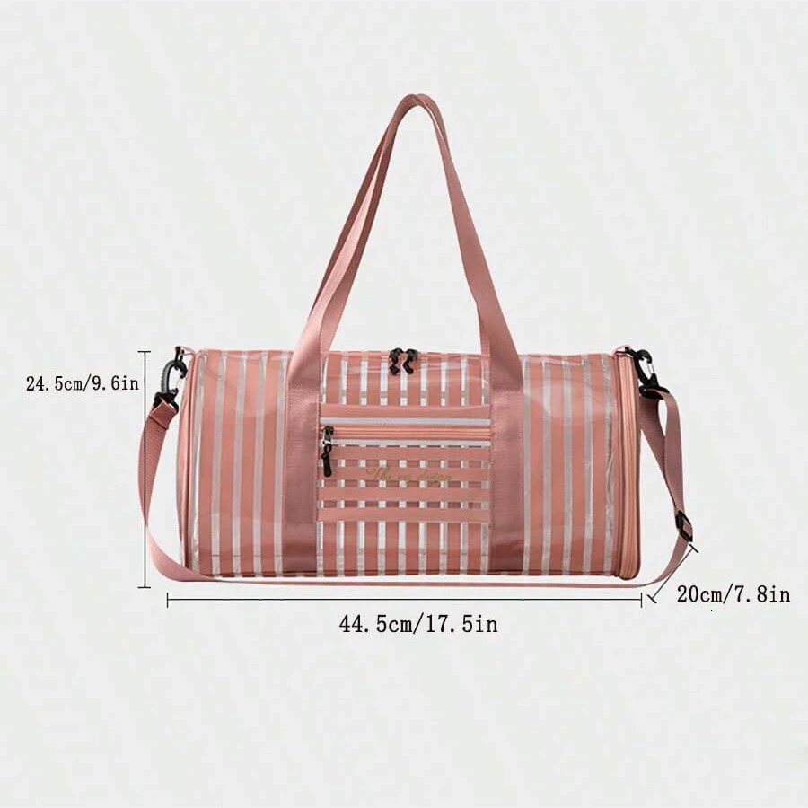 Multifunctional PVC sports and fitness bag can be shoulder crossbody waterproof short trip bag wet and dry separation yoga bag 250530