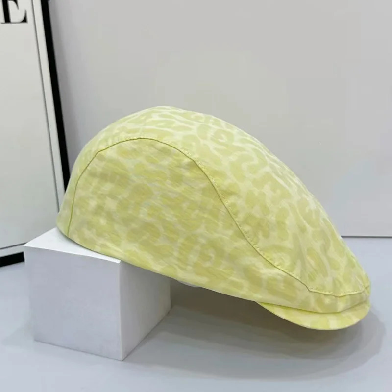 Spring casquette boy cap for women thin quick drying leopard print peaked caps summer hat for men 250604