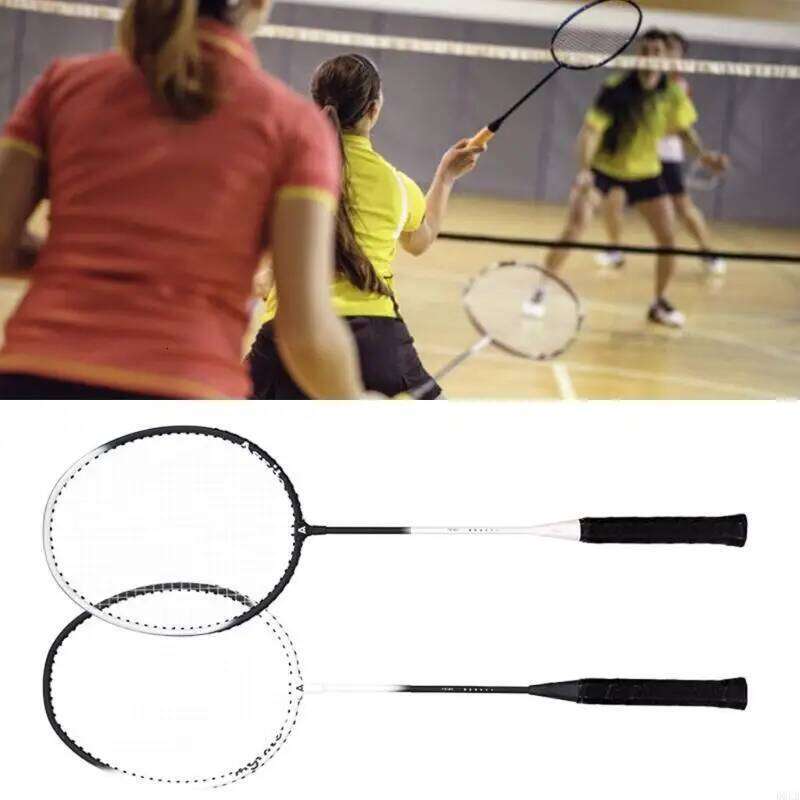 1Pair Shuttles Professional Double Badminton Racquet for 2 Players