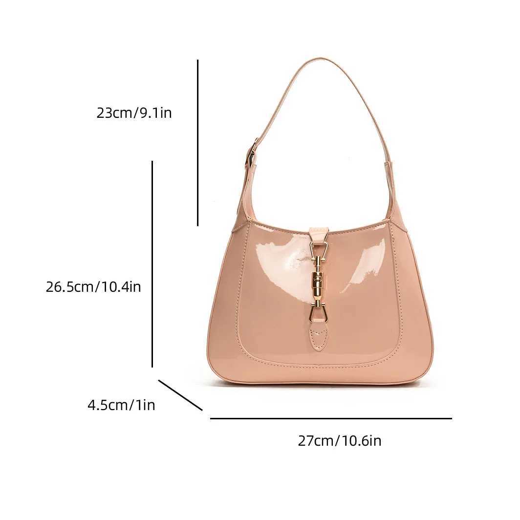 Designer Handbag Purse Top Quality Patent Leather Shoulder Crossbody Bag For Women Two Straps Underarm Sac A Main Brand Bolsos XJ250605