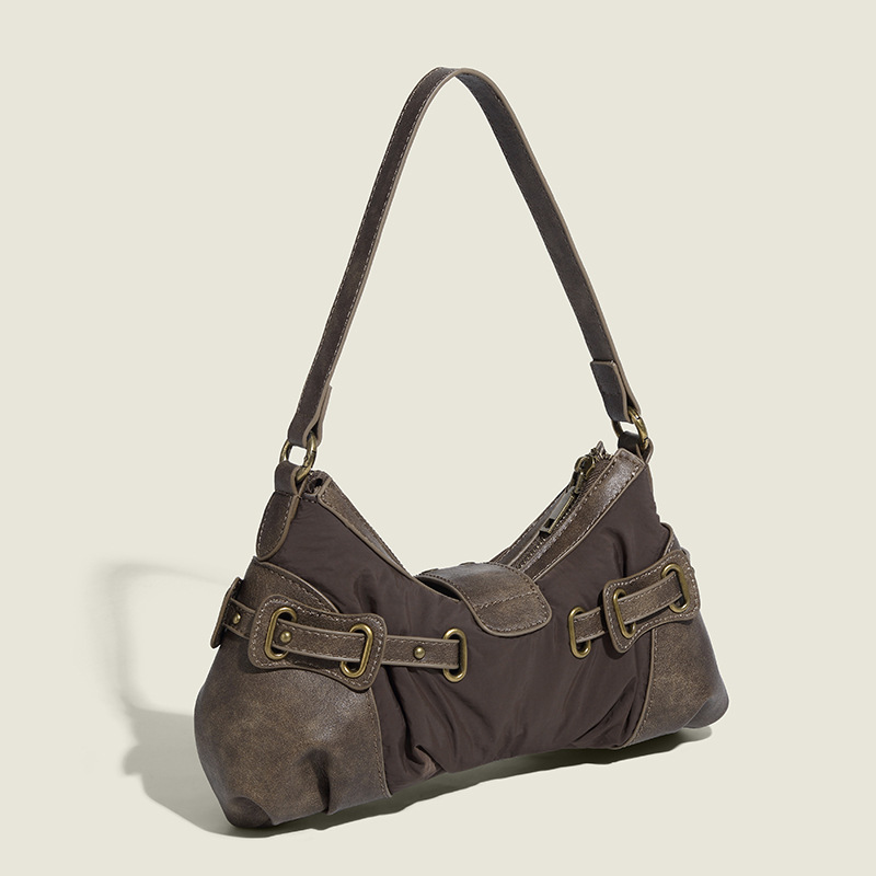 Vintage Distressed Crossbody Bag - Designer Style Wasteland New Fashion Shoulder Bag 2025