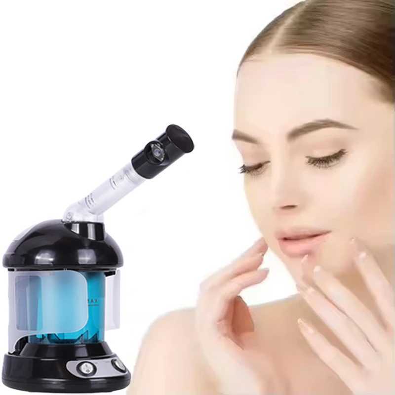 Salon Home Use Hot Ionic Facial Steamer Vaporizer Skin Care Moisturizer Pore Face Ozone Steaming Warm Mist Sprayer HumidifierXJ250607
