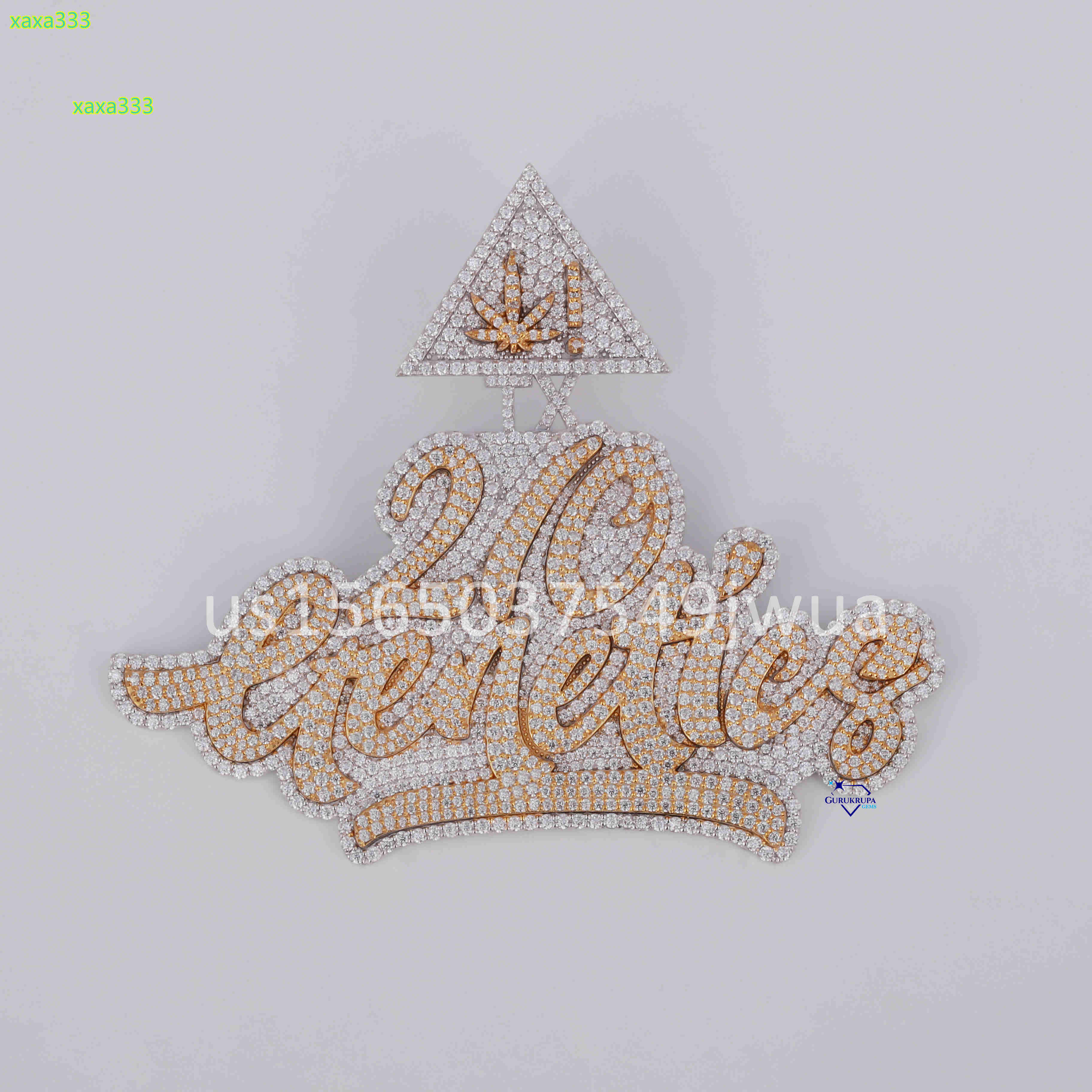 Dazzling Customized Letter Pendant Exclusive Design Wholesale Price Crafted in 925 Sterling Silver with Moissanite Diamonds