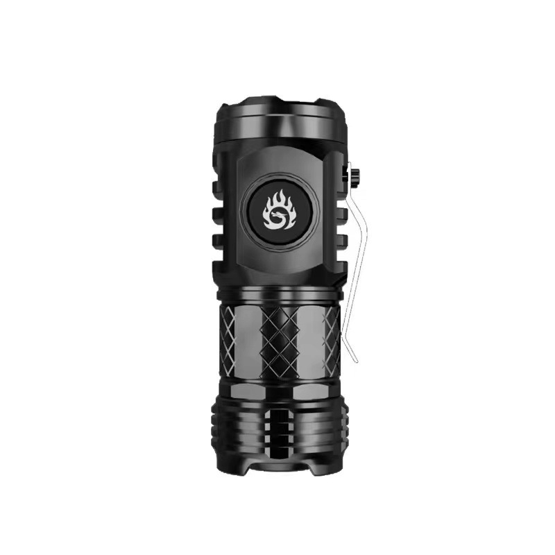 New strong light mini flashlight explodes portable small flashlight outdoor multi-function clip hat light flashlight