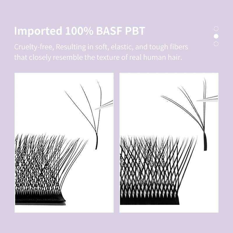 DIYDAY Shape Eyelashes W Shaped Bloom 3d 4d 5d 6d 7d 8d Eye Lashes Natural Soft Premade Fan Lash Extensions free shipping