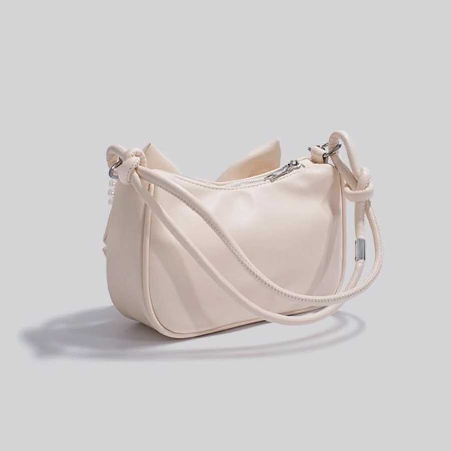 Cute and Sweet Shoulder Bag with Bow Chain Womens Underarm Bag XJ250605