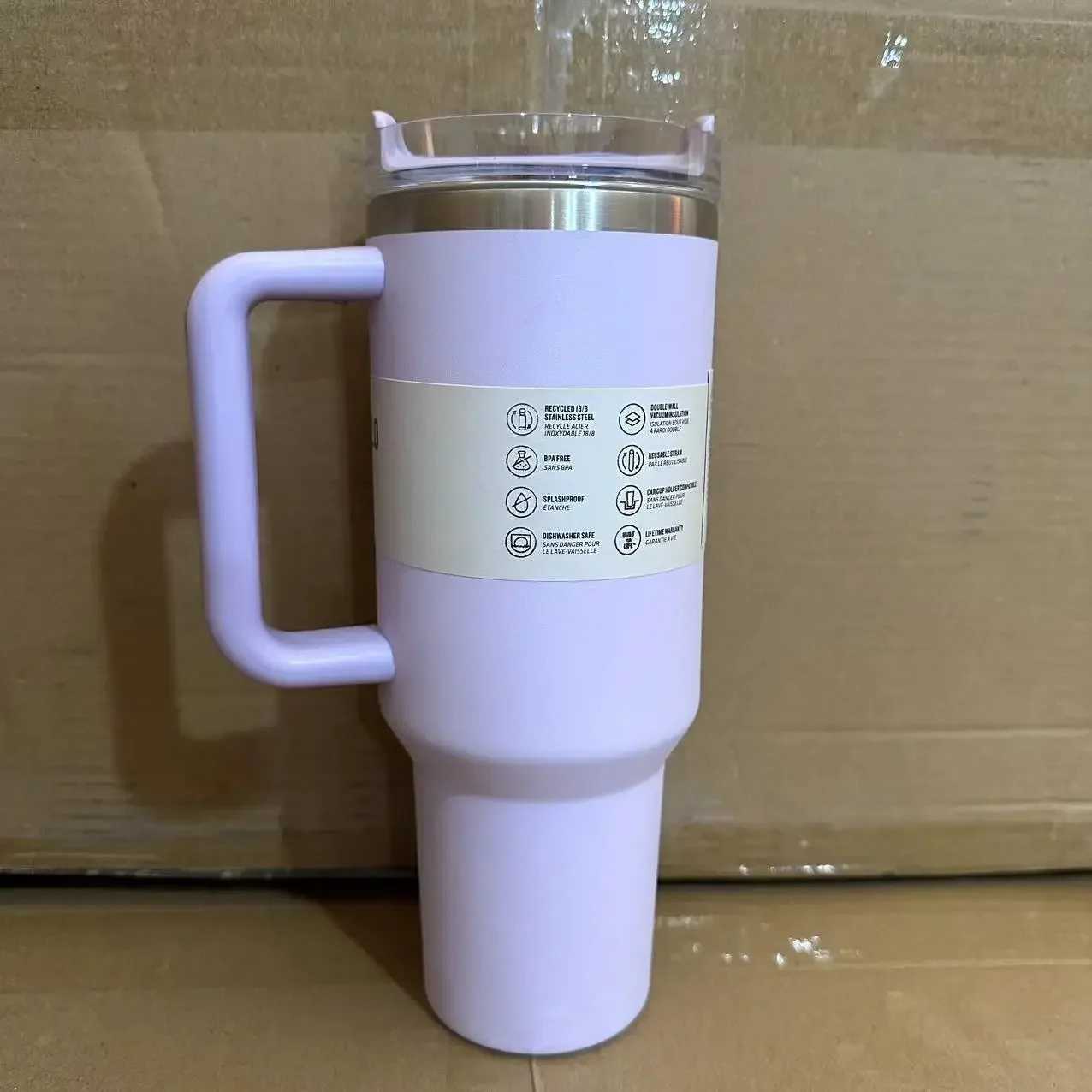 1.18L 40oz Stainless Steel Thermo Bottle Car Water Cup Insulated Cold Drink Vacuum Cup Travel Thermal Mug For Sport Stankey X250605