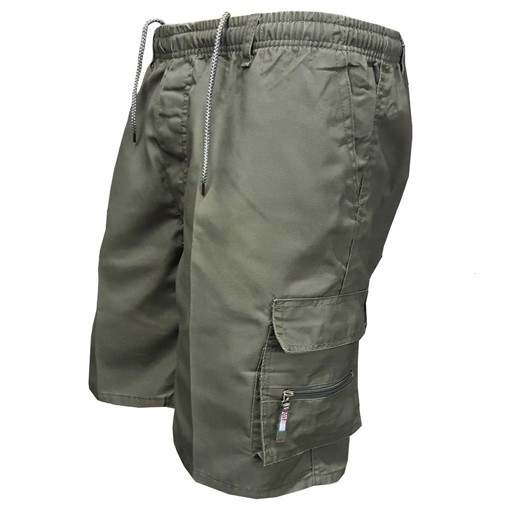 Mens Tactical Cargo Shorts Fashion Pocket Military Shorts Summer Camouflage Jogging Sports Casual Male Work Hiking Short Pants 250529