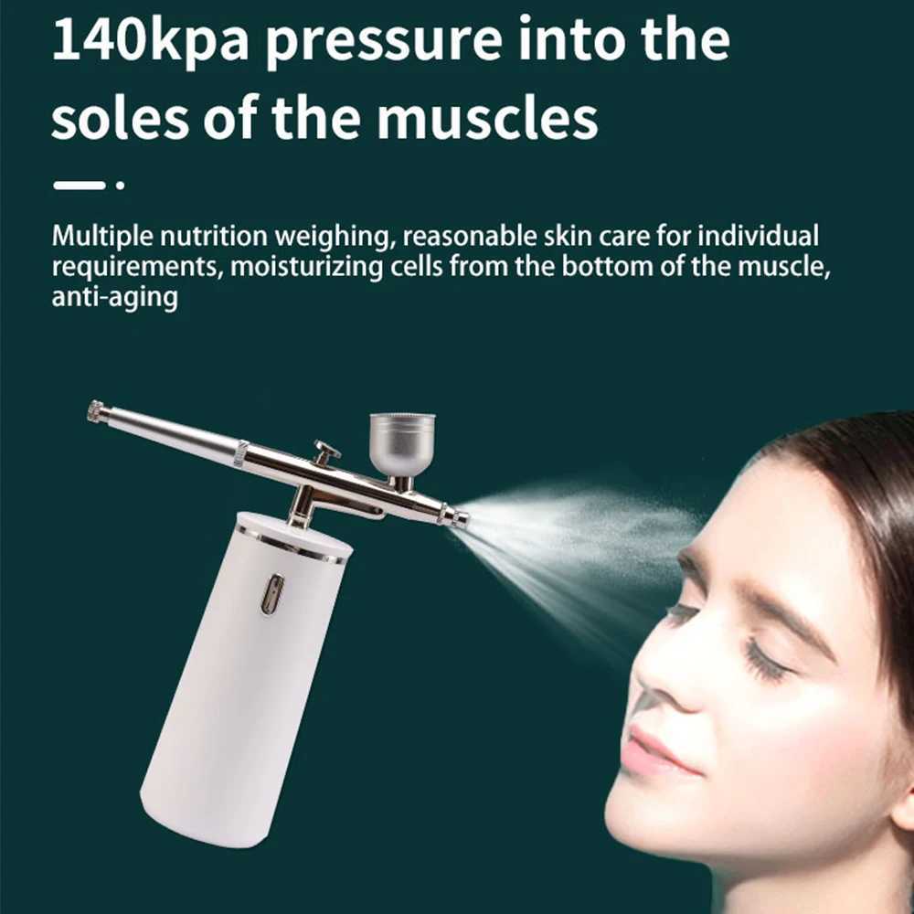 Beauty Skin Care Handheld Oxygen Injection Device Mini Oxygen Injector Face Care Dredge Deeply Hydrating Rejuvenating SkinXJ250607