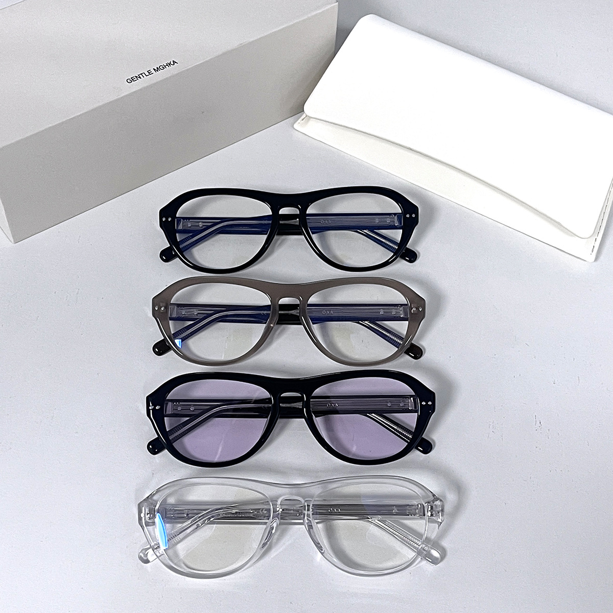 New Fashion GENTLE MGHKA Retro Optical rimless Glasses Alloy Round OAA Eyeglasses uv400 men women GM Glasses Frame computer eyewear myopia eyeglasses