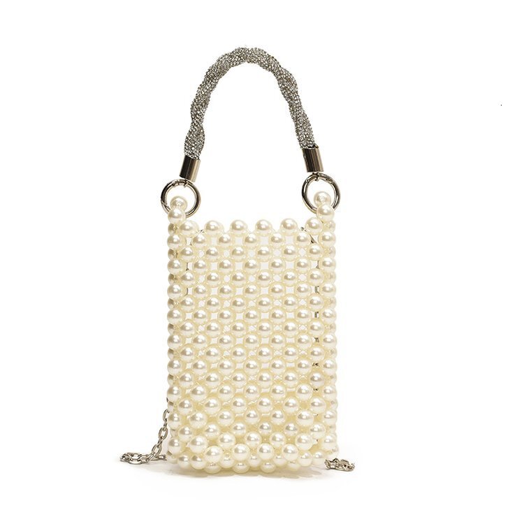 Exquisite bead woven women's handbag, new fashionable multifunctional mobile phone bag, designer women's crossbody bag