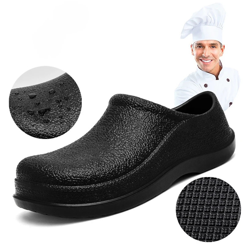 Men Chef Shoes Man Summer Beach Slippers Waterproof Oilproof Kitchen Nonslip Garden Clogs el Work Shoe EVA Sandal 250530