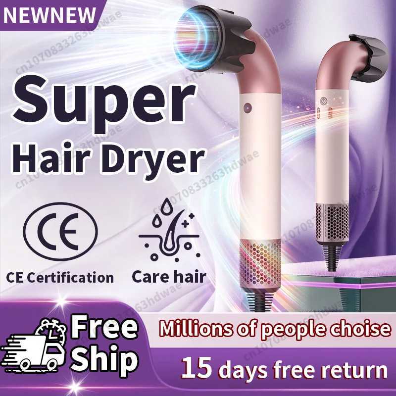 220V Professional Hair-care Leafless Hair Dryer Negative Ion Styling Tools Hairdryer 200 Million Anion Super Blow Dryer XJ250605