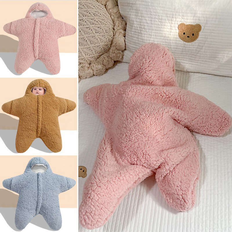 Starfish Clothes Winter Lamb Fleece Cute Pajamas Super Adorable Internet Celebrity Patrick Star Baby Outdoor Romper Jumpsuit