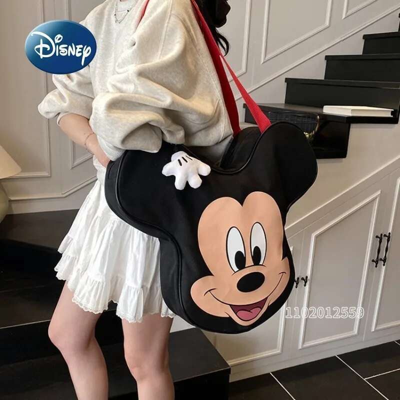 Minnie New Handbag Cartoon Fashion Shoulder Large Capacity Canvas Storage Women's Bag