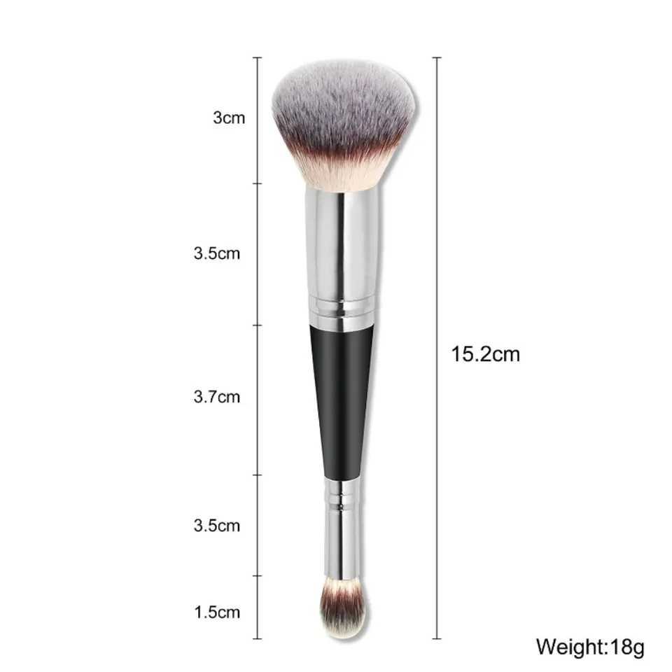 1Pcs Professional Cosmetics Makeup Tool Double-Head Multifunctional Shadow Highlight B Eyebrow Eyelash Beauty Brush 2 In 1W250605