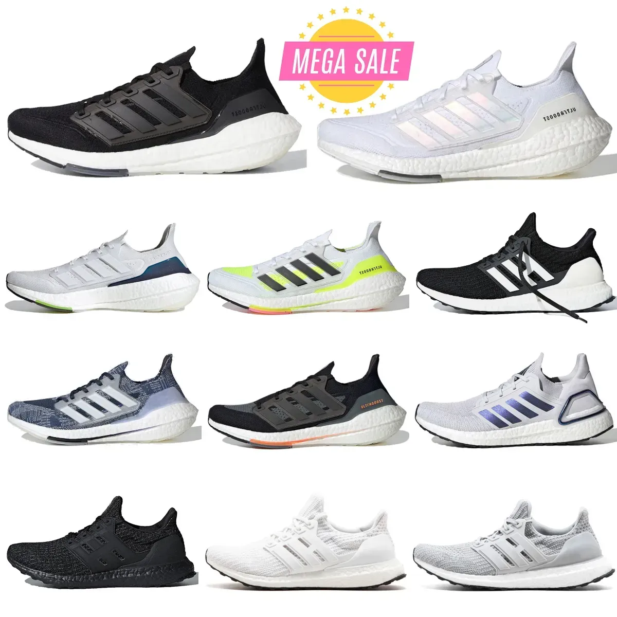 Trainers Ultra 20 UB 21 Boosts Sports Shoes Mens Women 1.0 DNA Ultra 4.0 5.0 6.0 Core Triple Black White Jogging Dash Grey Solar Blue Metallic Tech Outdoor Designer Sneakers