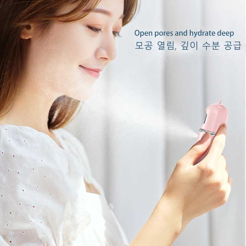 Portable Handheld Nebulizer Cartoon for Kids Luminous Funny Hydrating device USB Charging Face Moisturizing Steamer Skin CareXJ250607