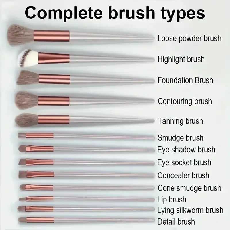 Makeup Brush Set Soft Fluffy Professional Cosmetic Foundation Powder Eyeshadow Kabuki Blending Makeup Brush Beauty Tool Makeup W250605