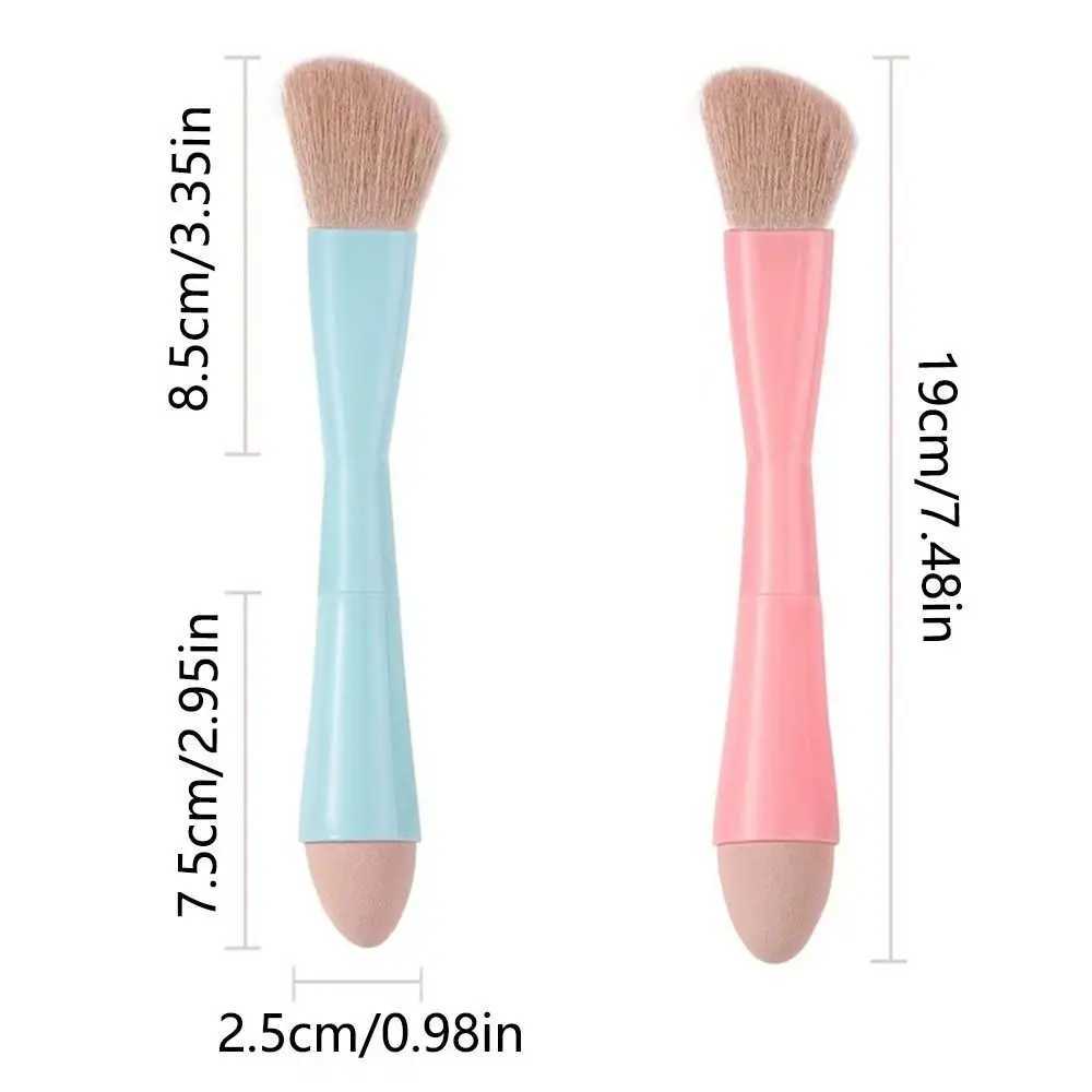 4-in-1 Makeup Brush Set Multifunctional Liner Brush Double Ended Cosmetic Brushes Detachable Complexion Brush Eyeshadow Brush W250605