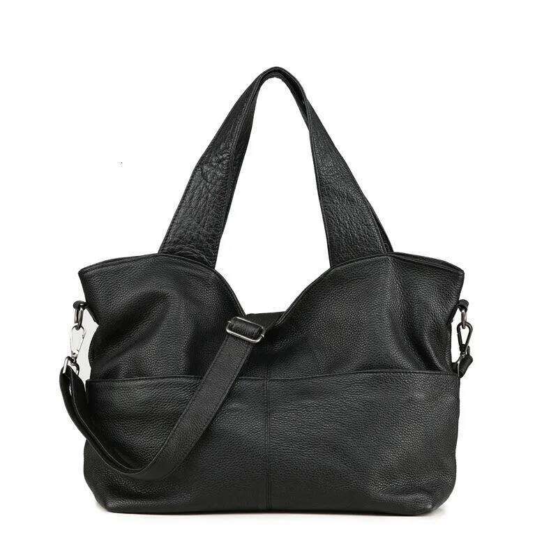 Nesitu High Quality Casual Large Black Brown Genuine Leather A4 Women Handbags Female Totes Lady Shoulder Messenger Bags M07175 2025/06/05
