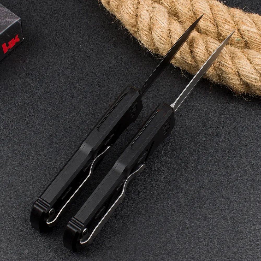 HK14850 EPIDEMIC Knife D2 Steel fixed blade knife Blade couteau 6061 T6 aluminum alloy Handles Camping Outdoor Tools pocket knife Tactical Combat Self - view 5
