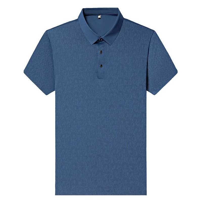 2025 New Mens Casual Fashion Printed Pattern Short Sleeve Polo Shirt Korean Edition Summer T-shirt Comfortable Versatile Top XJ250605