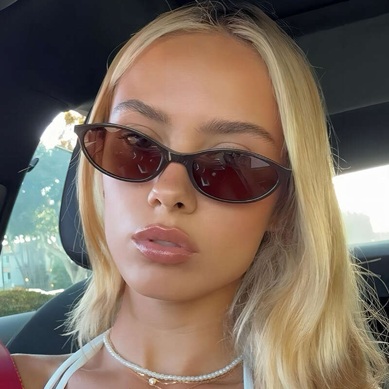 Oval Small Frame Women Outdoor Fashion Wearable Sunglasses for Men Personality Hip Hop Trendy Glasses